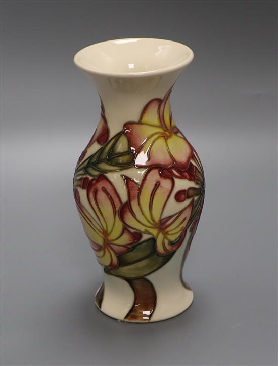 A Moorcroft chestnut flower vase height 19cm